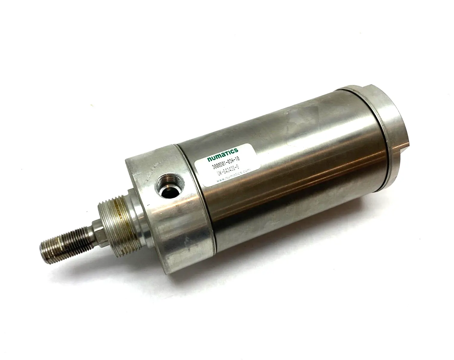 Used Numatics Round-Body Air Cylinder Dbl-Acting 3" Bore 3" Stroke Pneumatic Cylinders Michigan US | Maverick Industrial Sales #1391314