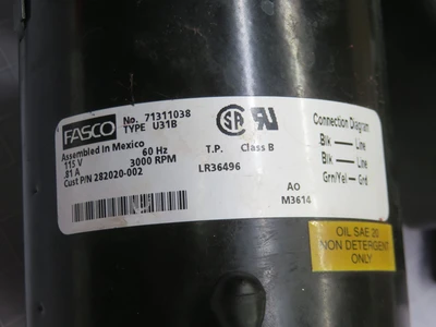 Used FASCO _UNKNOWN_ A.C. Motors Texas US | OCO Industrial #1600947