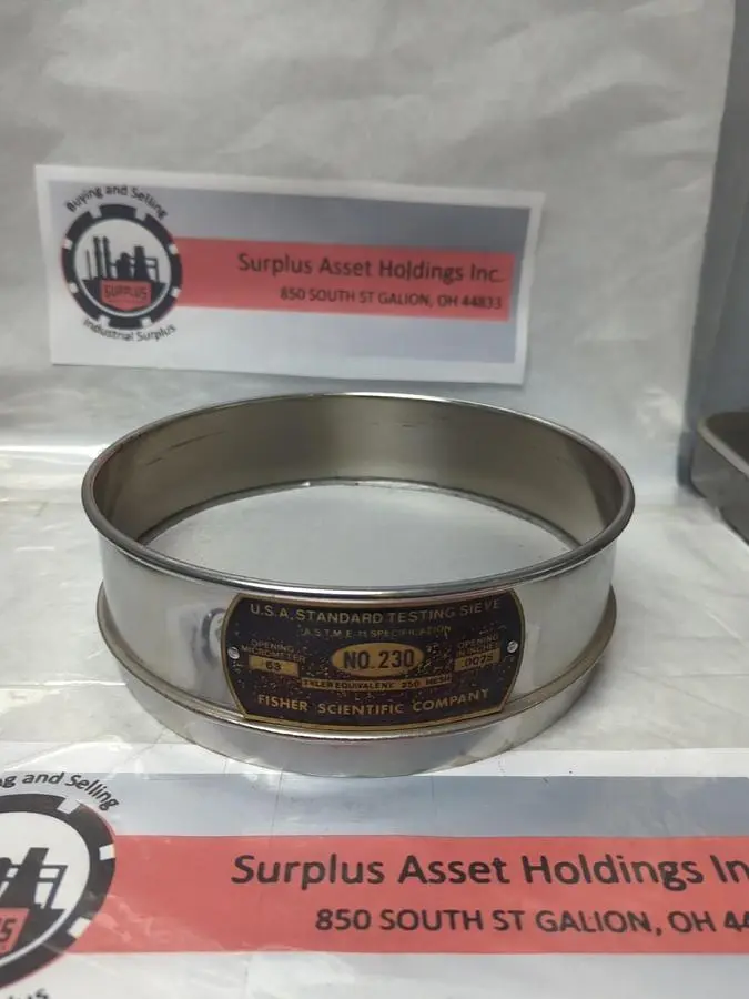 Used USA STANDARD NO.230 Sieves & Sieve Shakers Ohio US | Surplus Asset Holdings #1246782