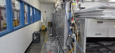 USED 2013 SYSTEM TECHNOLOGIES 2-STAGE INLINE PARTS WASHER