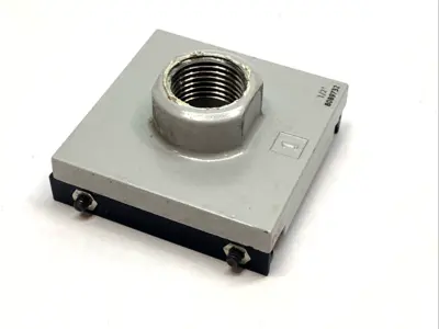 USED FESTO THREADED CONNECTION PLATE / SHUT-OFF MODULE 8089732