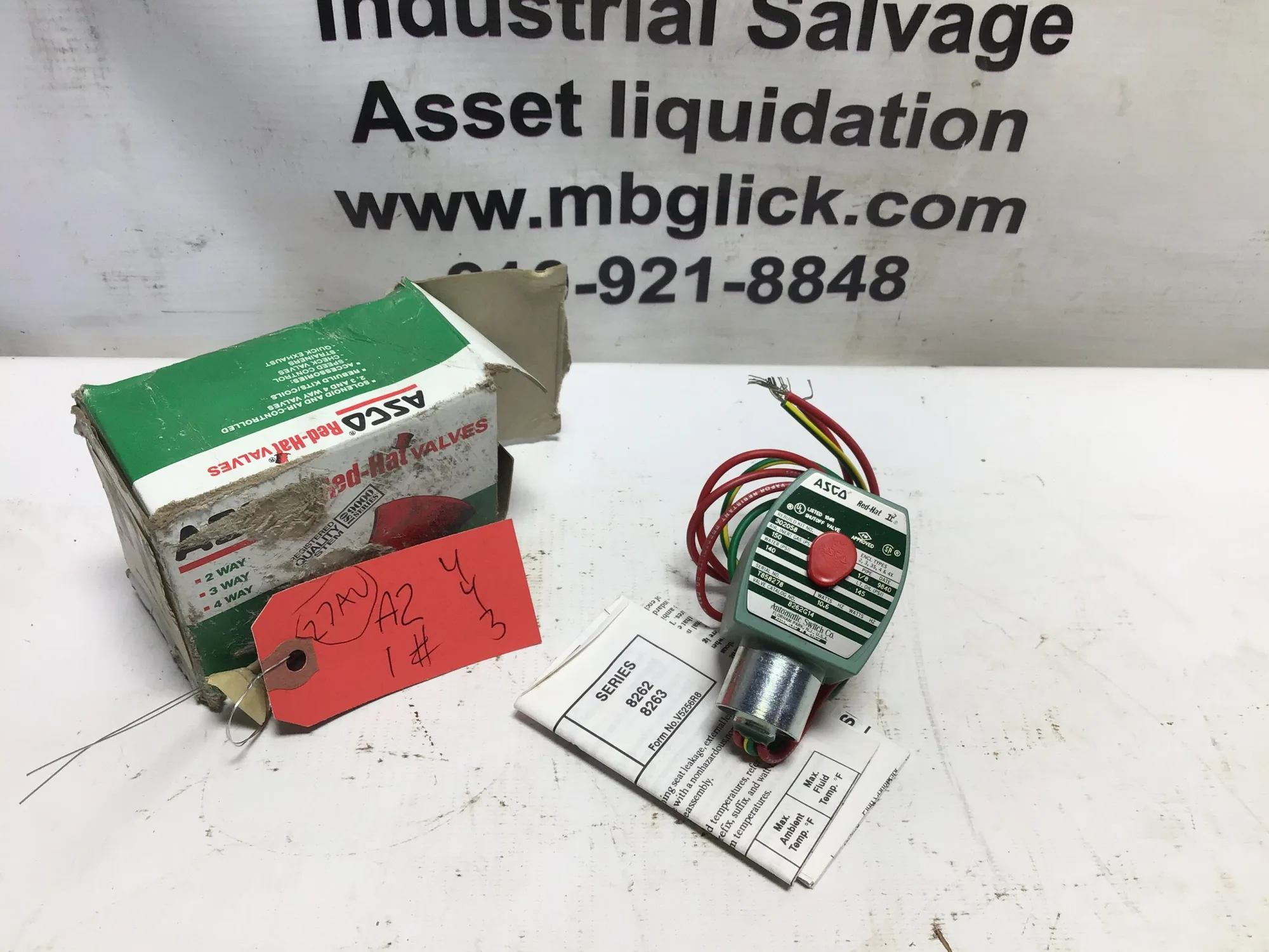 ASCO Red Hat Valves 8262G14 1/8NPT 10.6Watts