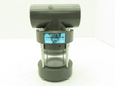 Plast-o-matic EA100V 1" Shutoff Valve Double Action Pneumatic Powered