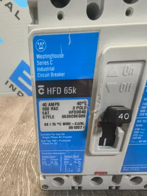 WESTINGHOUSE HFD3040 Circuit Breakers | ESS Industrial Equipment Sales (3)