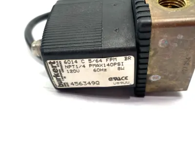 USED BURKERT DIRECT ACTING 2-WAY PLUNGER VALVE