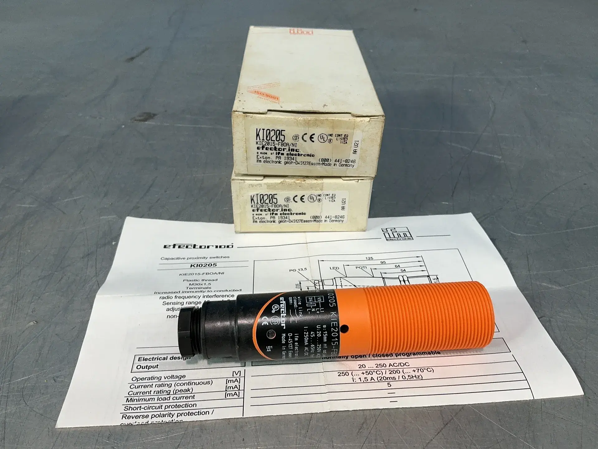 Used IFM ELECTRONIC KI0205 Proximity Sensors Ohio US | HGR 24 #1572153