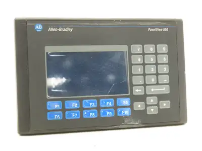 Allen Bradley 2711-B5A5 PanelView 550 HMI Control Panel Ser H FRN 4.46 100-240V