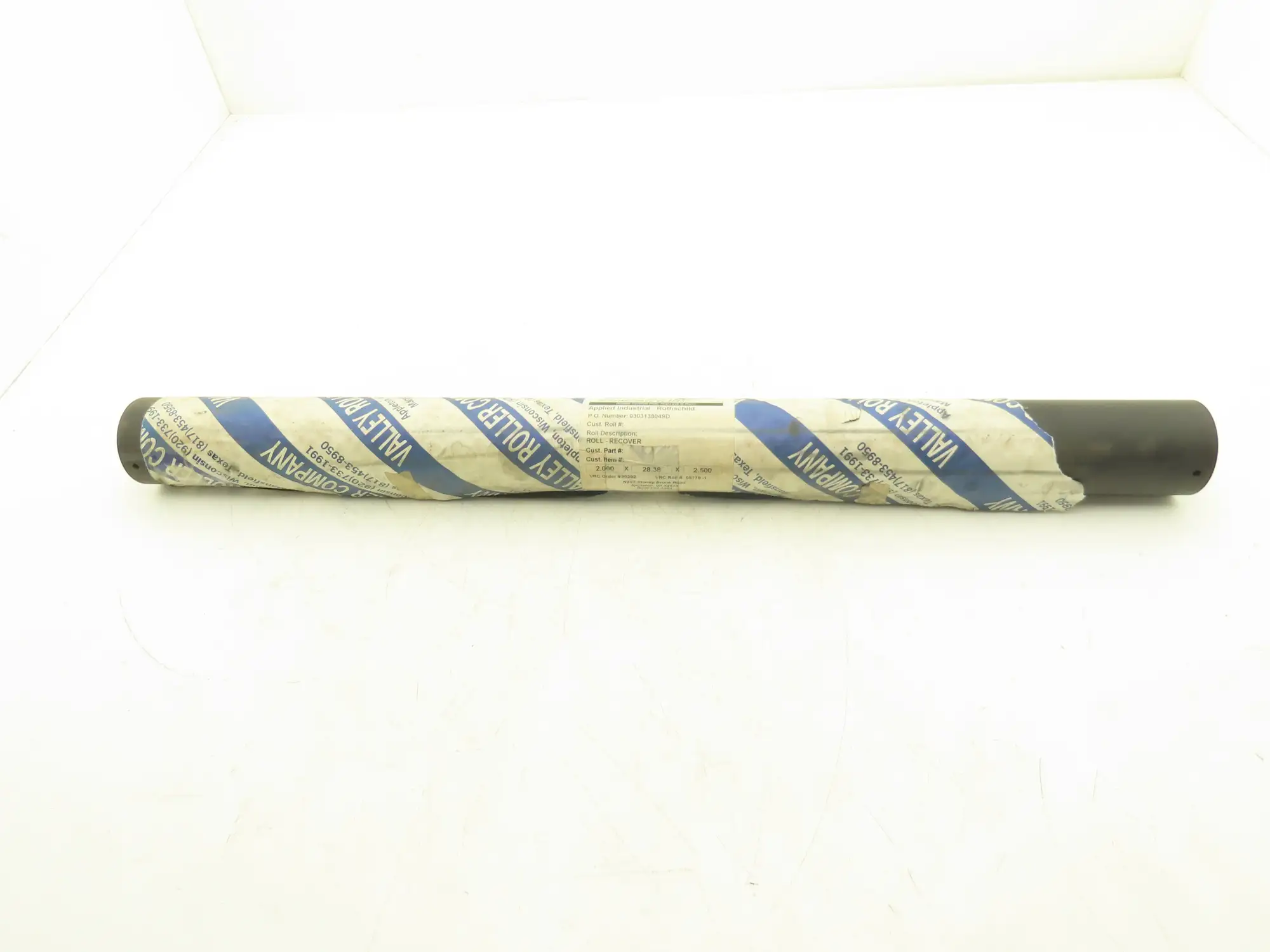 Valley Roller 2.00x28.38x2.50 Rubber Covered Print Press Roller 28.5"