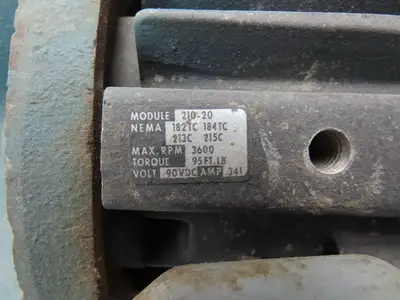 Reliance Master XL Gearmotor 70:1 Ratio 24rpm 3Hp 230/460V 3PH LH 182TC w/Brake