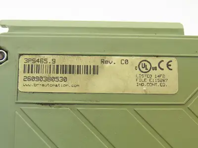 B&R 3PS465.9 Power Supply Module 24VDC Input 3.5A 8-30VDC Output REV C0 No Door