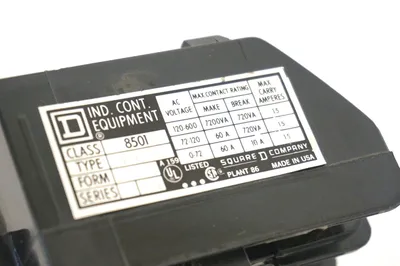 NEW SQUARE D 8501-H080 CONTROL RELAY SER. E 8501H080