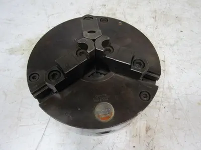 Pratt Burnerd 1272-62515 BP68/8489 10" Lathe Chuck 3 Jaw 3" Thru Hole W/Adapter