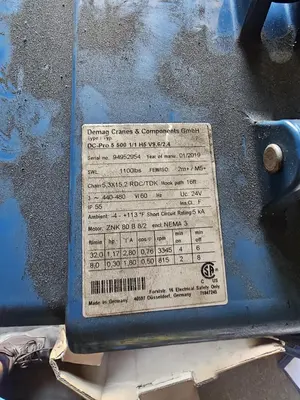USED 2018 DEMAG DC-COM 5 500 1/1 H5