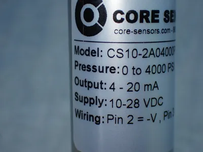 Used CORE SENSORS CS102A04000PS4D00000 Pressure Transmitters Ohio US | HGR 24 #901088