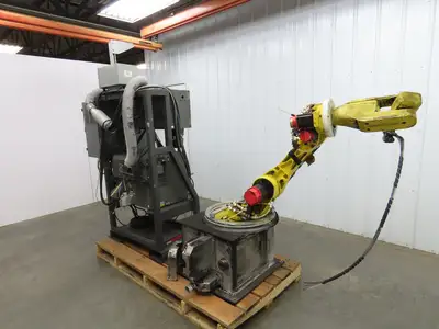 Fanuc M-6I Industrial Robot 6 Axis R-J2 Controller Teach Pendant Spray Head