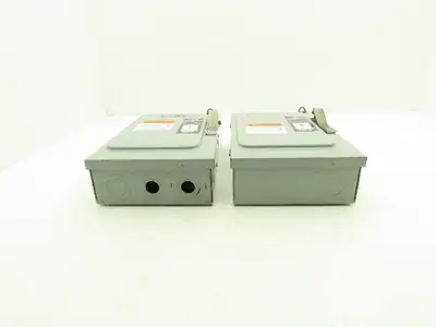 Siemens F351 ITE Enclosed Disconnect Switch Vacu-break 600VAC 30A 3Ph Lot of 2