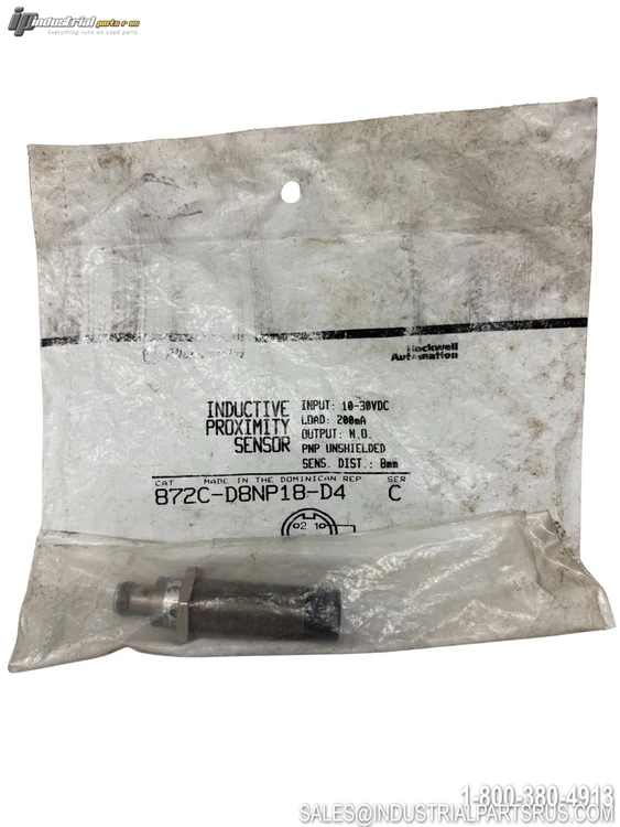 New | in-Stock ALLEN-BRADLEY 872C-D8NP18-D4 Proximity Sensors Kentucky US | Industrial Parts R Us Inc. #804007