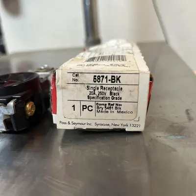 New | in-Stock PASS & SEYMOUR 5871-BK Miscellaneous Equipment (Electrical & Power) Ohio US | Surplus Asset Holdings #1485606