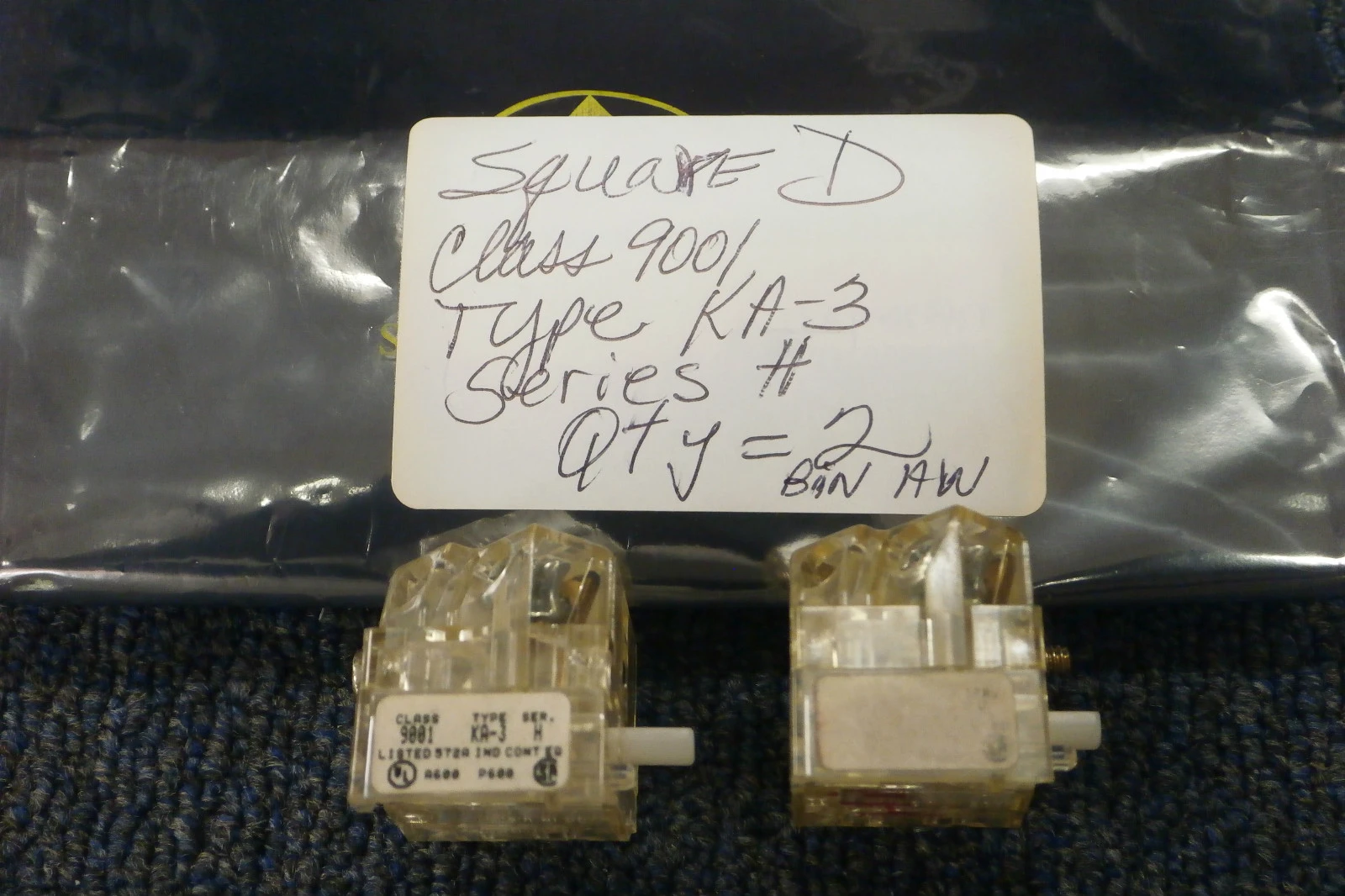 USED Allen-Bradley Class 9001 Type KA-3