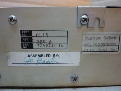 USED CONTROL LASER CL15