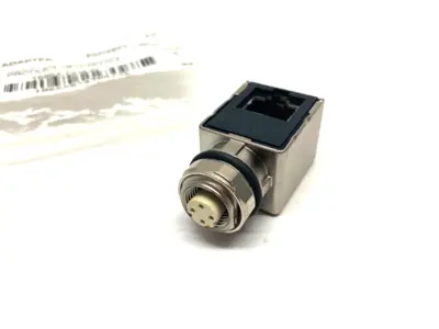 USED ALLEN-BRADLEY SER. B ETHERNET ADAPTER 4-PIN M12 D-CODE FEMALE