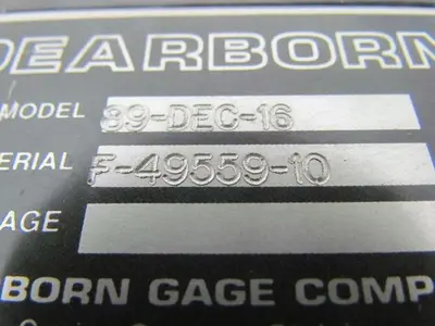 Dearborn Gage 89-DEC-16 Precision Gaging System Air-Electronic