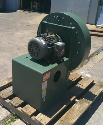 SPC9187  Blower 2,000 cfm centrifugal fan New York Blower model 2108 Alum wheel, 15 hp, CS