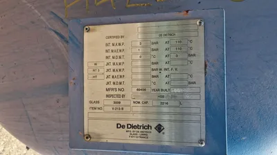 DE DIETRICH DN1400 Glass Lined Tanks | Perry Equipment (9)
