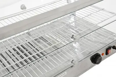 28-inch Countertop Display Warmer with 2 Front and 2 Rear Hinged Doors