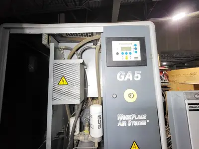 Used 2006 ATLAS COPCO GA5 Rotary Screw & Sliding Vane Air Compressors British Columbia CA | Lenmark #367002