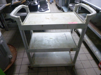 Cambro 3 Shelf Plastic Utility Cart