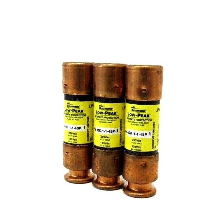 LOT OF 3 NEW BUSSMANN LPN-RK-1-1/4SP FUSES LPNRK114SP