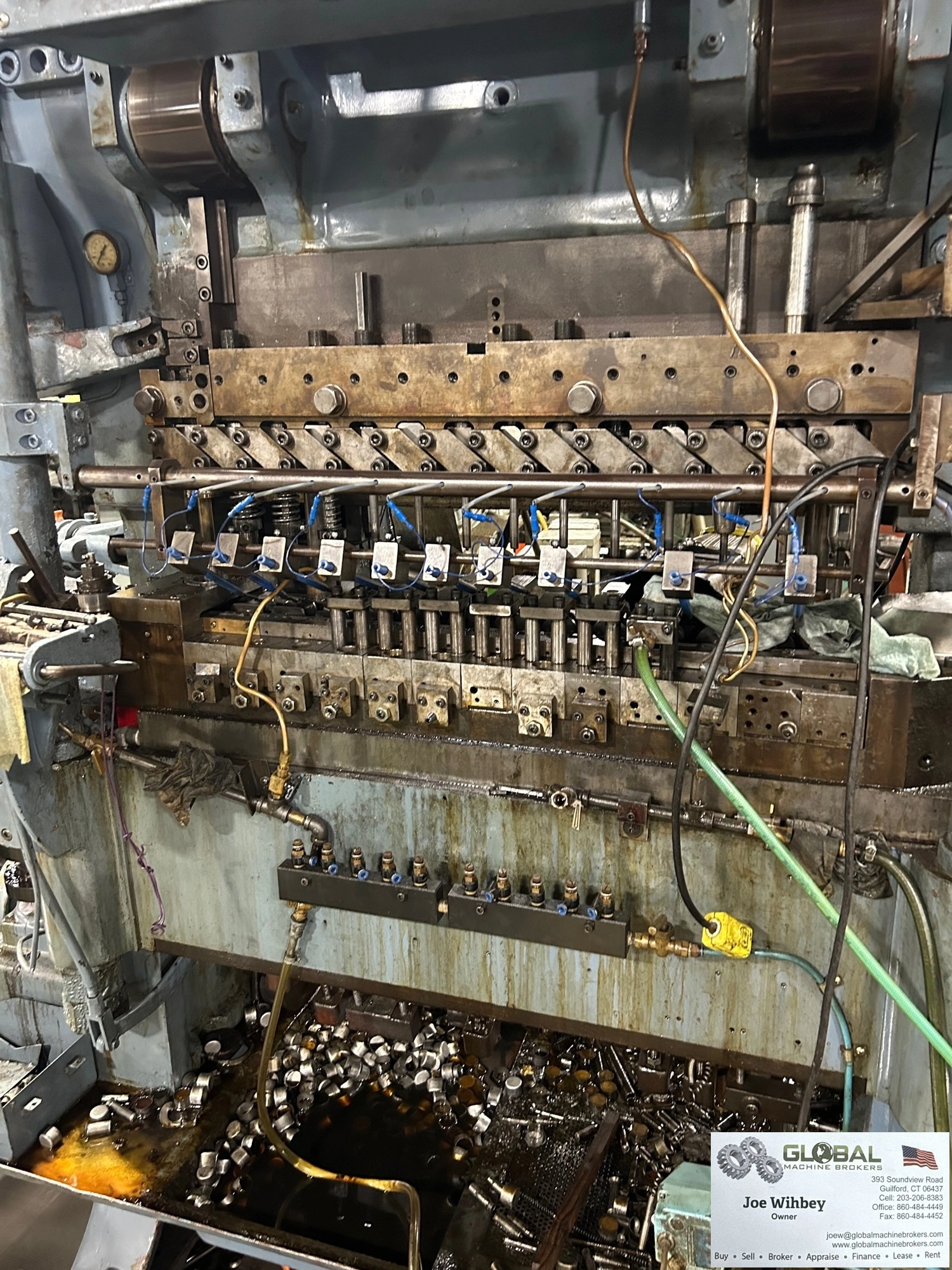 Asahi Seiki US Baird MTP4L-37 5" Stroke Transfer Press w 12 Op Die Set