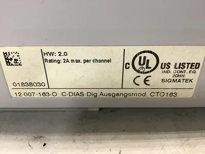 USED SIGMATEK 12-007-163-O CTO163