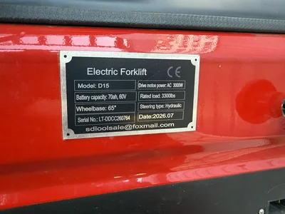 Used SDLOOL D15 4-Wheel Sit down Electric Counterbalance Forklifts Michigan US | KD Equipment Sales #1708784