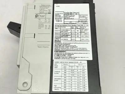 NZMB2-A125-NA | Eaton  NZM Series Circuit Breaker 3-Pole 100-125A 440VAC - Used