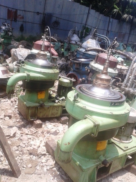 (2) Alfa-Laval MFPX 307 TFD-21 oil purifiers, 316SS.