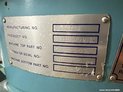 USED ALFA LAVAL BTPX 205 S
