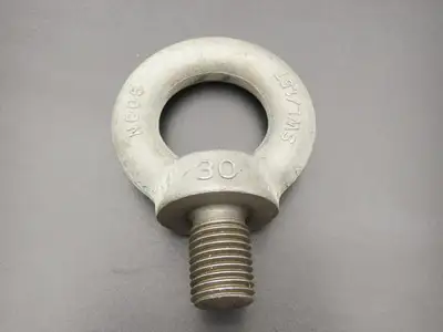 SWL 1.5T M30 x 3.5 Metric Shoulder Eye Bolt 45mm Shank NC-05  Lot of 3