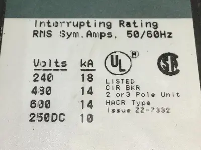 USED GE TED136100XL / DISCONNECT