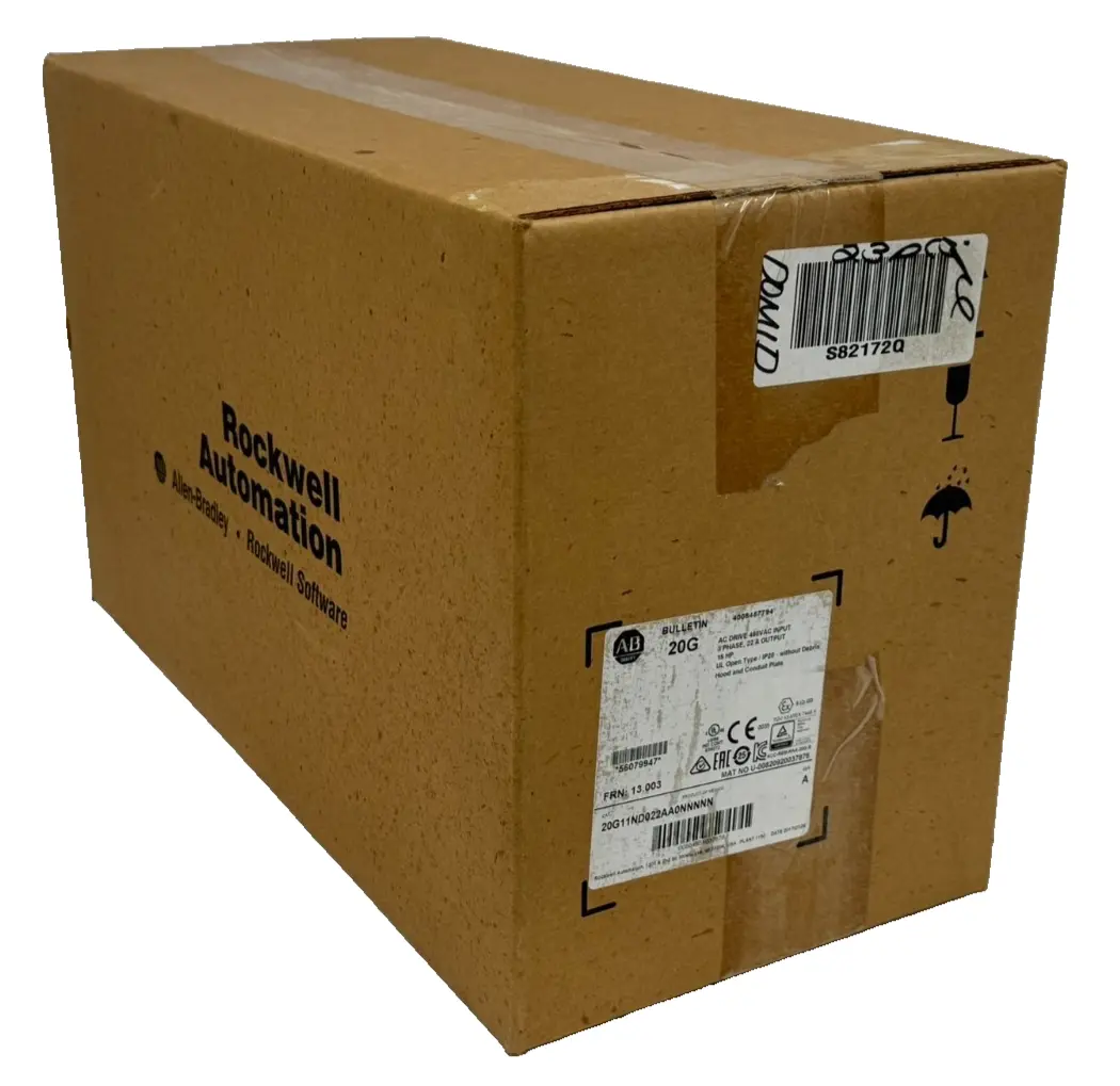 ALLEN BRADLEY 20G11ND022AA0NNNNN POWERFLEX 755 SER. A 15HP UNOPENED SURPLUS
