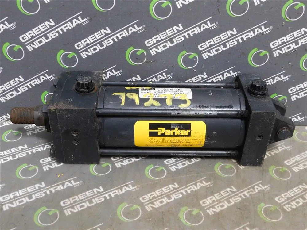 Parker 02.50 CBB2AUS34AC 5.000 Heavy Duty Pneumatic Cylinder 250 PSI Used
