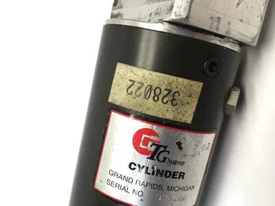 328022 | TG Systems  Welding Robot Pneumatic Cylinder, 21-3/4" Shaft Tip to Base - Used