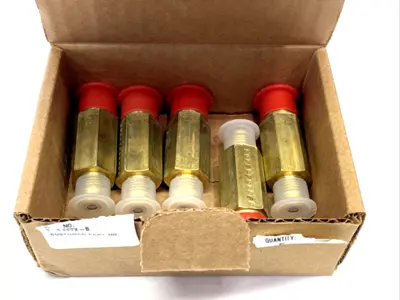 6-6 FFTX-B | Parker  Triple-Lok Tube Fitting, Flare JIC 37 Deg. 3/8" NPT, Long 5PK - New – Open box