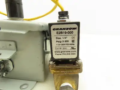 Granzow Hoffman E2B19-000 NC 2-Way Solenoid Valve 1/4" NPT Electric Box 4x4x3"