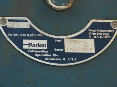 Parker Refrigerating Specialties CK-1 Backflow Check Valve 6" Flanged DN150