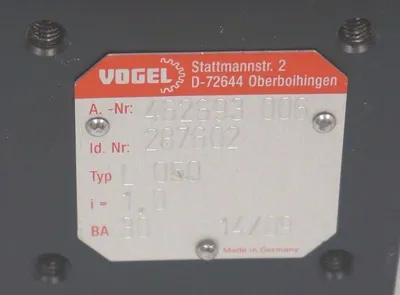 NEW VOGEL 462693-006 GEARBOX 287602, L-050
