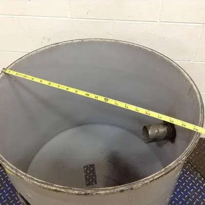 USED METAL FABRICATOR HOPPER222