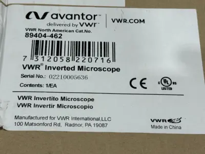 NEW VWR Trinocular Inverted