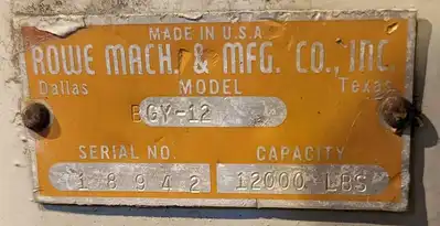 USED ROWE BGY-12
